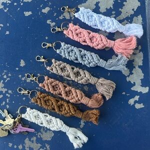 Macramé Tassel Keychains